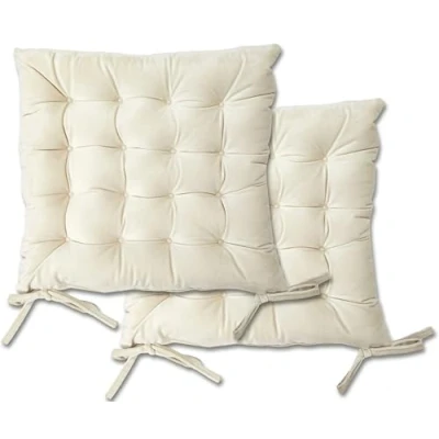 Image of Le Chateau Velvet Seat Pad Cream