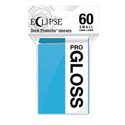 Image of Ultra Pro E 15627 Eclipse Gloss Small Sleeves 60 Pack Sky Blue