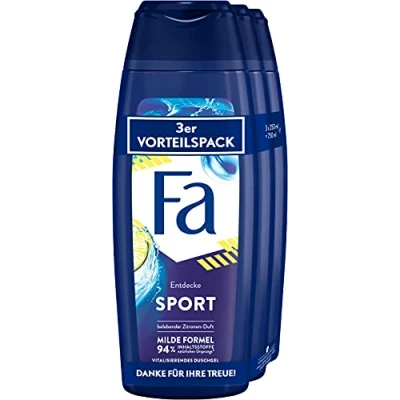 Image of Fa revitalising Sport Shower Gel with the fresh scent of green citrus 3, 750 ml