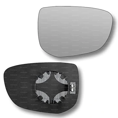 Image of Less4spares Replacement Wing Mirror Glass Right Compatible with Citroen C4 Cactus 2014 2018 CLIP ON Driver Off side Heated Convex