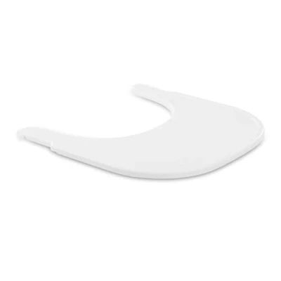 Image of hauck Alpha Click Tray, White Plastic Tray for Alpha+ Wooden Highchair 6 Months+, Just Seconds to Remove and Fix, Easy Clean, Made of Recycled Material