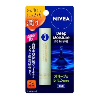 Image of Nivea JAPAN Deep Moisture lip olive &amp; lemon