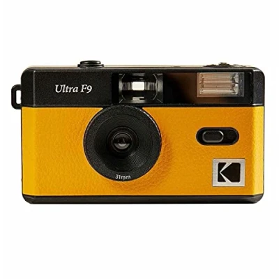 Image of KODAK 490172 Ultra F9 35mm Film Camera Retro Style, Focus Free, Reusable, Built in Flash, Easy to Use (Kodak Yellow)