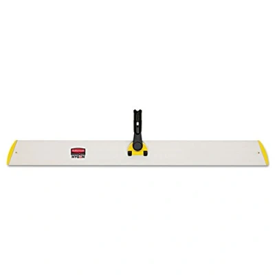 Image of Rubbermaid Commercial Products FGQ58000YL00, 36 inch HYGEN Quick Connect Single Sided Hall Dust Mop Frame Yellow