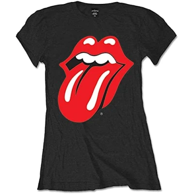 Image of The Rolling Stones Classic Tongue Skinny Fit T Shirt XXL Black