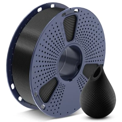 Image of SUNLU PETG Filament 1.75mm, Strong 3D Printer PETG, Less Stringing Good Layer Adhesion High Toughness, 1.75 ±0.02mm, 1kg Spool (Black)