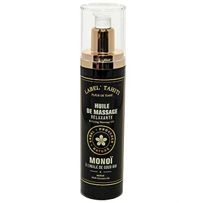 Image of Label Provence Monoi Flower Massage Oil with Essential Oils Coconut, Argan Oil, Sweet Almond and Jojoba 120ml