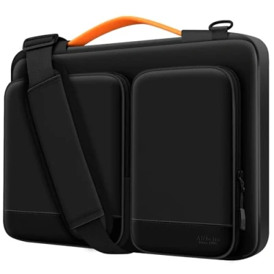Image of Alfheim 14 14.2 inch Laptop Case Sleeve, Waterproof Shock Resistant Lightweight Shoulder Bag, Notebook Briefcase Compatible with Macbook Pro