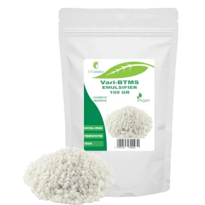 Image of Emulsifier Vari BTMS 100 gr Natural origin Use as ingredient for cosmetics Used in Conditioners,Cream shampoos, hair masks