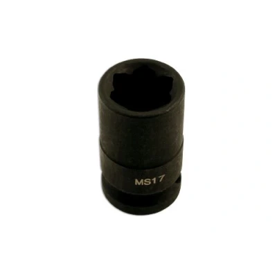 Image of Laser 5707 Wheel Nut Socket Convex 17mm