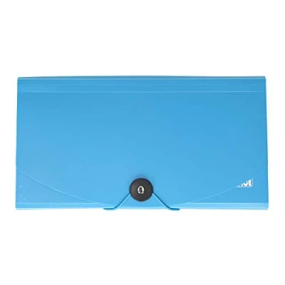 Image of TTO American Style Expanding File 12 Pockets Polypropylene Blue