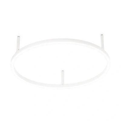 Image of Oracle Slim 50cm Non Dim 4000K Round Integrated LED Semi Flush Ceiling Light White