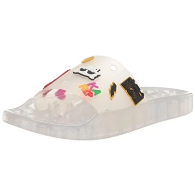 Image of KARL LAGERFELD Women&#039;s Niya Slide Sandal, Transparent, 8 UK