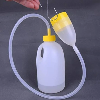 Image of Male Men&#039;s Travel Bed Urinal Pee Bottle,1700ML, 0.9M Re Useable Hose Urine Collector