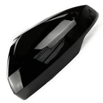 Image of Underground Parts Black Painted Door Wing Mirror Cover Cap Left Passenger Side for VW Polo mk6 2018 24