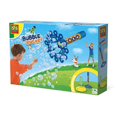 Image of SES Creative 02260 bubble rocket Lots of bubbles, Super strong soap solution, Suitable for all products, Easily washable, Age 3+