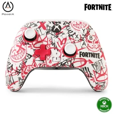 Image of PowerA Wireless Controller for Xbox Series XS Fortnite SE, Bonus Virtual Item Included, Hall Effect Thumbsticks, Low Latency Wireless, Works with One and Windows 10/11