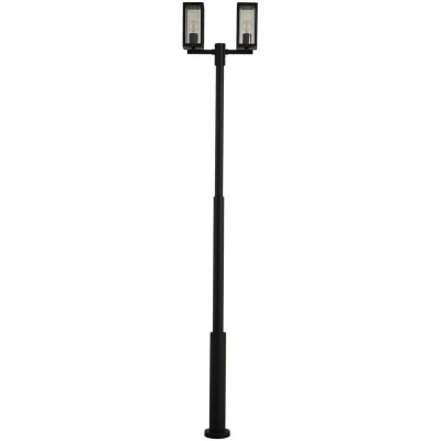 Image of Lucande outdoor light Siveta, 240 cm, 2 bulb, black, aluminium
