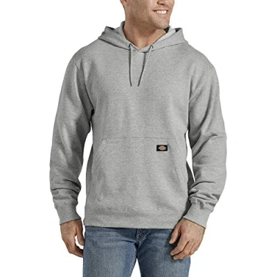 Image of Dickies Men&#039;s Big Tall Pullover Fleece Hoodie Jacket, Heather Gray, XL