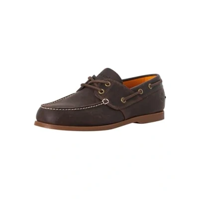 Image of Timberland Men&#039;s TB0A29YG9311 Cedar Bay 2 Eye Boat Shoe Shoes, Dk Brown Full Grain(Grain 01), 7 UK