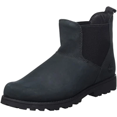Image of Timberland Unisex Kids Asphalt Trail Chelsea (Youth) Chukka Boot, Jet Black, 2.5 UK Child