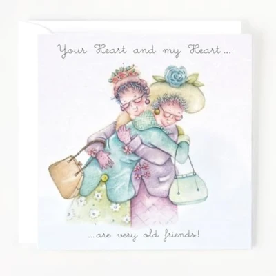 Image of Berni Parker Your heart and my heart.are very old friends! Best Friend Card from