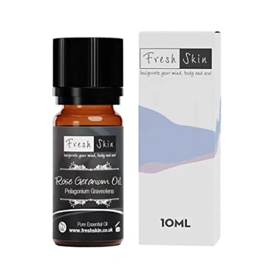 Image of freshskin beauty ltd Rose Geranium Essential Oil 10ml 100% Pure &amp; Natural Oils