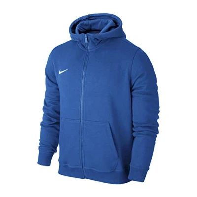 Image of Nike Kid&#039;s Team Club Full Zip Hoodie Dark Blue, XS