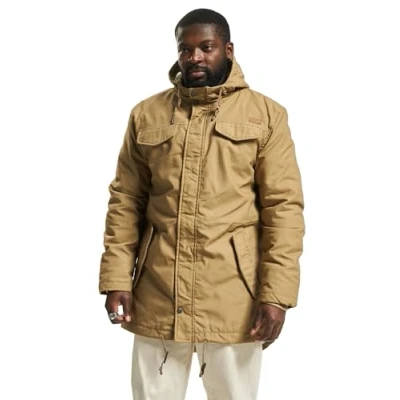 Image of Brandit Men&#039;s Marsh Lake Teddy Parka, Camel, XXXL