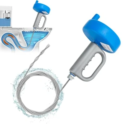 Image of YKUKIZEE 15 M Drain Snake Unblocker Heavy Duty, Long Auger Plumbing Snake, Flexible Sink for Bathtub Bathroom