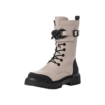 Image of MARCO TOZZI Women&#039; 2 25275 29 Fashion Boots, Ivory Comb, 6.5 UK