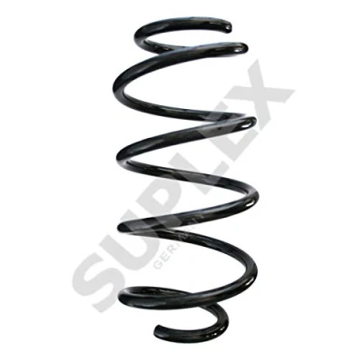 Image of 1K0411105DC Coil spring SUPLEX 39225 Front Axle with constant wire diameter red, pink VOLKSWAGEN: GOLF 5, 6, Touran I