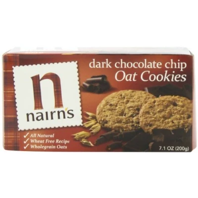 Image of Nairns Dark Chocolate Chip Oat Cookies, 7.1 Ounce (Pack of 4) by Nairn&#039;s