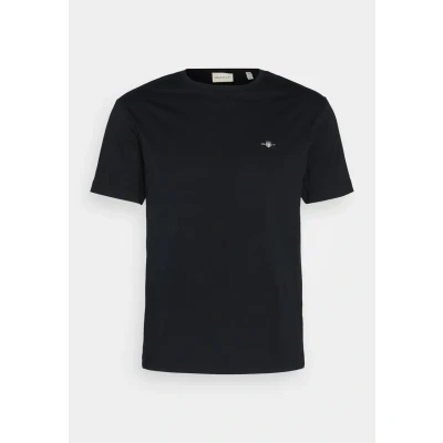 Image of GANT Printed Archive Shield Basic Tshirt, Men&#039;s, Size: Medium, Black