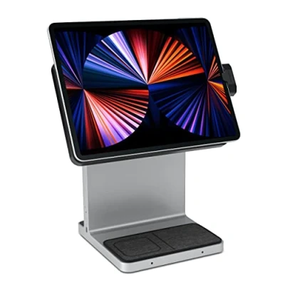 Image of Kensington StudioDock iPad Pro Docking Station Stand Adjustable Tablet Holder for 11 2018/20/21/22 &amp; Air 2020/22 Magnetic Connection Rapid iPad, iPhone AirPod Charging (K34031WW)