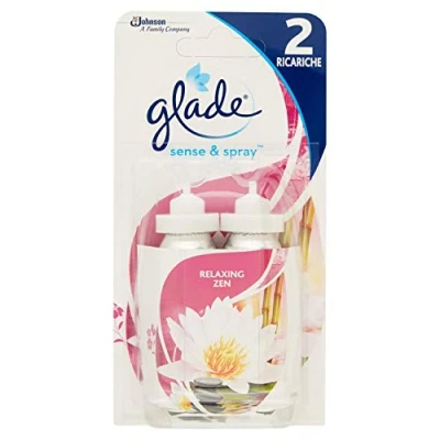 Image of Glade Sense &amp; Spray Dual Refill Relaxing Zen Fragrance, 4 x Pack of 2 18 ml Refills