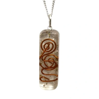 Image of VIE Orgonite Reiki Pendant, 3.5cm (Clear Quartz)