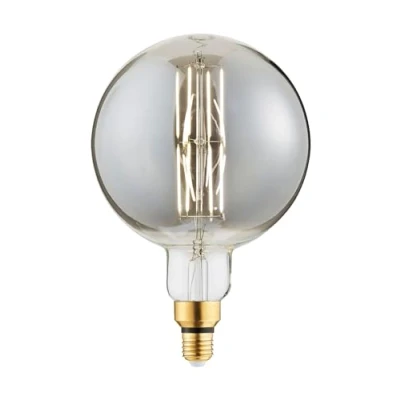 Image of InLight INL 34028 SMK 6w Filament LED Large Globe G180, dimmable, 4000K, E27, 450lm, Smoked
