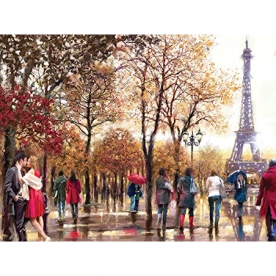 Image of The Art Group Richard Macneil (Eiffel Tower) Canvas Print 30 x 40cm, Wood, Multicolour, 40 1.3 cm