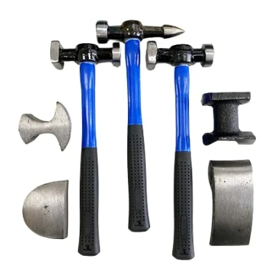 Image of 7 Pc Car Body Repair Tool Kit with Fibre Glass Handles