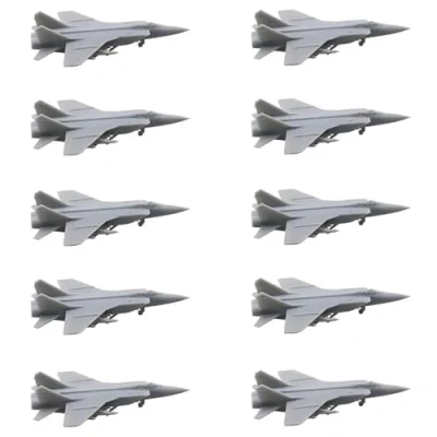 Image of 10PCS Mig 31 Foxhound Interceptor Model 1/2000 1/700 1/400 1/350 Scale 3D Printing Resin Aircraft Military Collection(1/700 (32mm))
