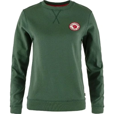 Image of Fjällräven Women&#039;s 1960 Logo Badge Sweater Sweatshirt, Deep Patina, M