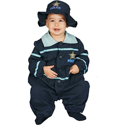 Image of Dress Up America Cute Baby Police Officer Costume