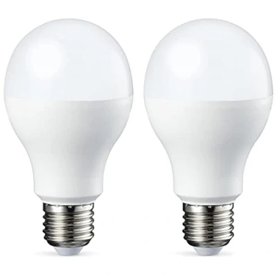 Image of Amazon Basics LED E27 Edison Screw Bulb, 10.5W (Equivalent to 75W), CRI80, Warm White, Dimmable Pack of 2