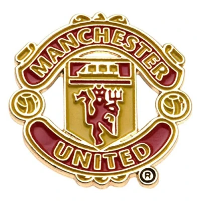 Image of Manchester United Big Crest Pin Badge Multi Colour