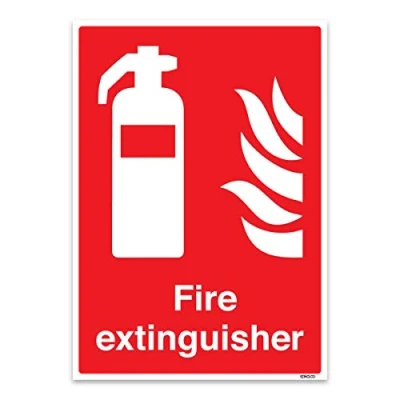 Image of Fire Extinguisher Safety Sign 1mm Rigid Plastic, Action Signs, A5 210 x 148mm