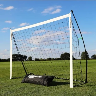 Image of QUICKPLAY KICKSTER Youth Football Goal 1.5x1m (5x3ft) Ultra Portable Net for Kids &amp; Target Training Quick Setup Garden U5&#039;s Includes Easy Assembly Carry Bag