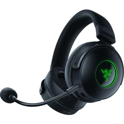 Image of Razer Kraken V3 Pro for PC Wireless Gaming Headset with Haptic Technology (Sensory Touch Feedback, TriForce 50 mm Drivers, THX Spatial Audio, HyperSpeed Wireless) Black