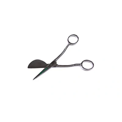 Image of Barnwell 7&quot; Carpet Napping Duckbill Shears Scissors Silver Handle Fitting Tool