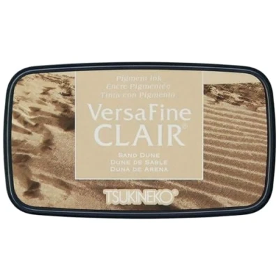 Image of Tsukineko VersaFine Clair Ink Stamping Beige, Sand Dune Large Opaque, Waterproof, Archival Embossing, pad Size: 7.6 x 3.5 cm